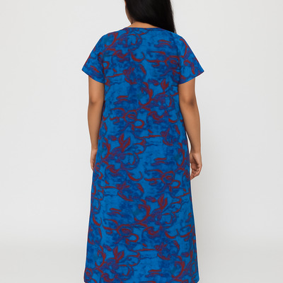Azure Comfort Floral Nightdress