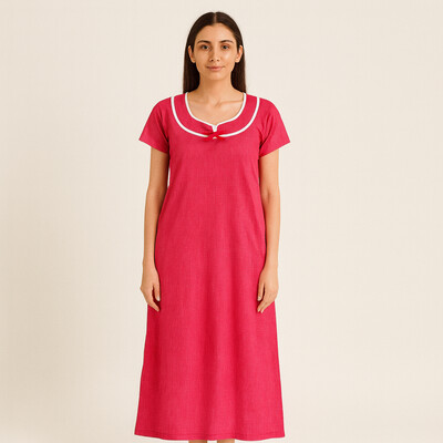 Fuchsia Comfort Cotton Nighty